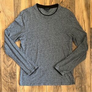 Club Monaco Contrast Trim Long Sleeve Tee